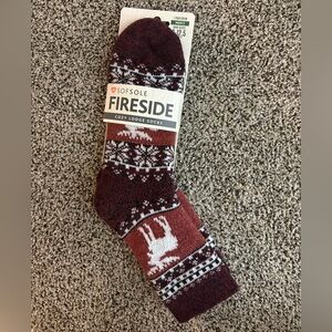 Fireside Lodge Socks - Maroon